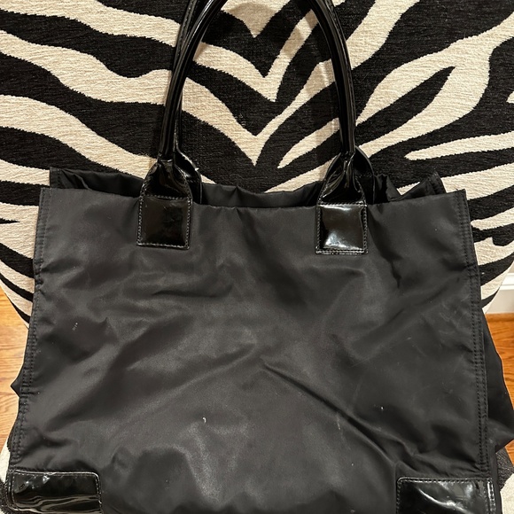 Tory Burch Black Nylon Tote - Picture 4 of 5